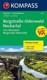 Kompass Karte Bergstraße-Odenwald, Neckartal, 2 Bl. Kompass Karte Bergstraße-Odenwald, Neckartal, 2 Bl.