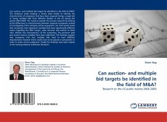 Can auction- and multiple bid targets be identified in the field of M&A?