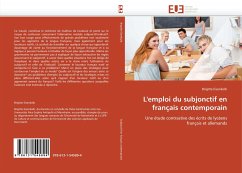 L'emploi du subjonctif en français contemporain - Eisenkolb, Brigitte