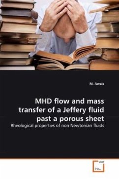 MHD flow and mass transfer of a Jeffery fluid past a porous sheet