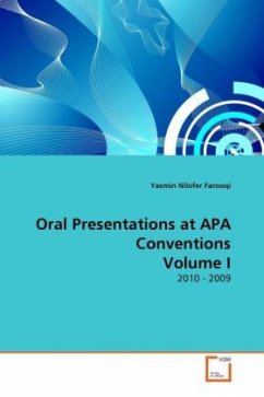Oral Presentations at APA Conventions Volume I - Nilofer Farooqi, Yasmin