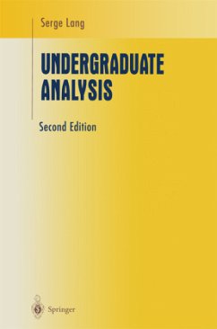 Undergraduate Analysis - Lang, Serge