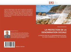 LA PROTECTION DE LA DENOMINATION SOCIALE - Numonov, Abdourofe