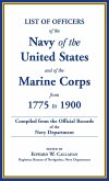 List of Officers of the Navy of the United States and of the Marine Corps from 1775-1900