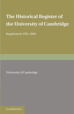 The Historical Register of the University of Cambridge - University Of Cambridge