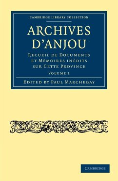 Archives D'Anjou - Volume 1