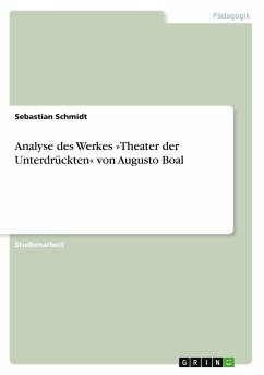 Analyse des Werkes »Theater der Unterdrückten« von Augusto Boal - Schmidt, Sebastian