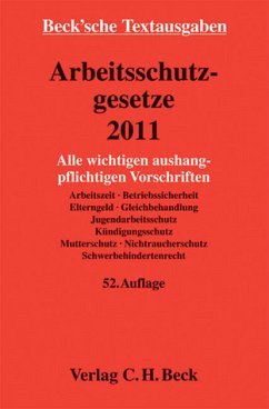 Cover Arbeitsschutzgesetze 2011