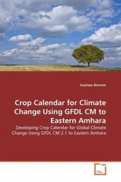 Crop Calendar for Climate Change Using GFDL CM to Eastern Amhara