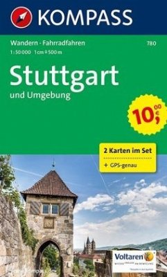 KOMPASS Wanderkarte Stuttgart und Umgebung