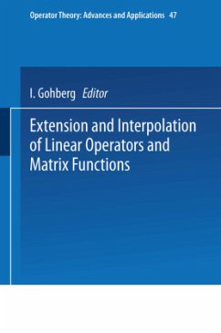 Extension and Interpolation of Linear Operators and Matrix Functions - Gohberg, Israel C.