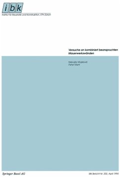 Cover Versuche an kombiniert beanspruchten Mauerwerkswänden