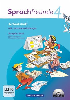 Sprachfreunde 4. Schuljahr. Arbeitsheft mit CD-ROM. Ausgabe Nord - Knöfler, Andrea;Kelch, Susanne;Wessel, Heike