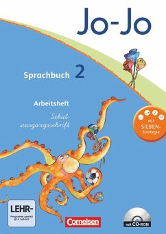 Jo-Jo Sprachbuch - Aktuelle allgemeine Ausgabe. 2. Schuljahr - Arbeitsheft in Schulausgangsschrift mit CD-ROM - Naumann-Harms, Henriette;Brunold, Frido;Meeh, Sandra