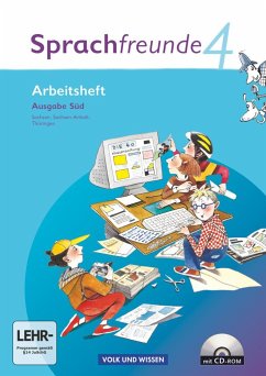 Sprachfreunde 4. Schuljahr. Arbeitsheft mit CD-ROM. Ausgabe Süd - Knöfler, Andrea;Kelch, Susanne;Wessel, Heike