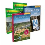 Rheinsteig/Rheinburgenweg - Premium-Set mit zwei Topo-Karten 1: 25000 des LVermGeo