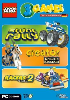 Cover 3 Games: Lego Racers 2 / Stunt Rally / Lego Creator Knights Kingdom