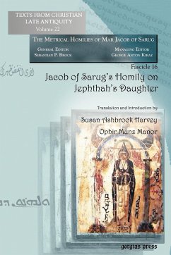 Jacob of Sarug's Homily on Jephthah's Daughter - Harvey, Susan; Munz-Manor, Ophir; M. Nz-Manor, Ophir