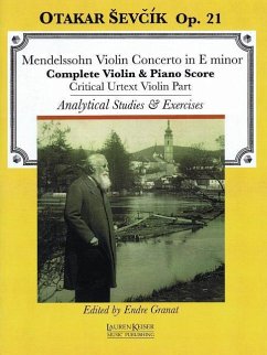 Violin Concerto in E Minor: With Analytical Studies and Exercises by Otakar Sevcik, Op. 21 Violin and Piano Critical Violin Part - Sevcik, Otakar