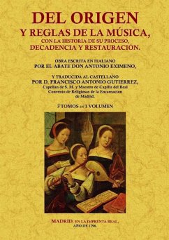 Del origen y reglas de la musica