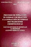 Procesos de infracción de normas y de reacción a la infracción de normas : dos tradiciones criminológicas : nuevos estudios en homenaje al profesor Alfonso Serrano Gómez - Serrano Maíllo, Alfonso . . . [et al.