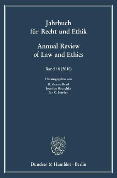 Jahrbuch für Recht und Ethik / Annual Review of Law and Ethics 18/2010