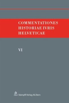 Cover Commentationes Historiae Ivris Helveticae