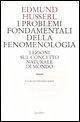 I problemi fondamentali della fenomenologia. Lezioni sul concetto naturale di mondo
