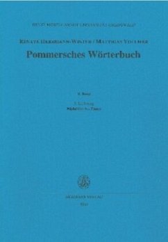 Cover Nådelühr bis Pamp / Pommersches Wörterbuch BAND II, 3. Lieferung