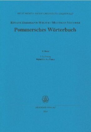 Nådelühr bis Pamp / Pommersches Wörterbuch BAND II, 3. Lieferung
