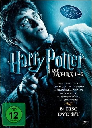 Harry Potter 1-6 DVD-Box auf DVD - Portofrei bei bücher.de