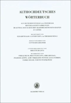 Band VI: M-N, 2. Lieferung (gi-mah bis mammunti) / Althochdeutsches Wörterbuch Band VI/2