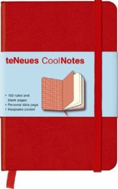 Cover CoolNotes, Notizbuch, klein, Red/Squares Red