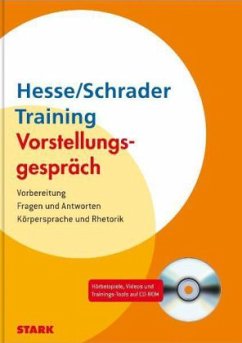 Training Vorstellungsgespräch, m. CD-ROM - Hesse, Jürgen; Schrader, Hans-Christian