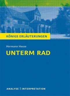 Unterm Rad. Textanalyse und Interpretation - Hesse, Hermann