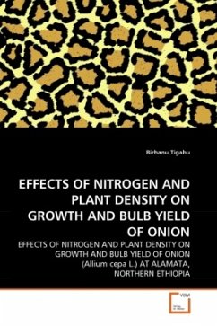 EFFECTS OF NITROGEN AND PLANT DENSITY ON GROWTH AND BULB YIELD OF ONION - Tigabu, Birhanu