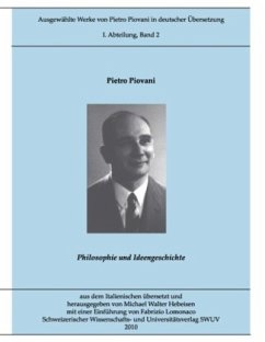 Ausgewählte Werke von Pietro Piovani in deutscher Sprache, Bd. 2 - Piovani, Pietro;Lomonaco, Fabrizio