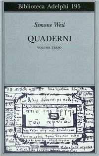 Cover Weil, S: Quaderni