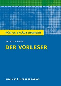Der Vorleser. Textanalyse und Interpretation - Schlink, Bernhard
