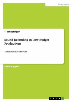Sound Recording in Low Budget Productions