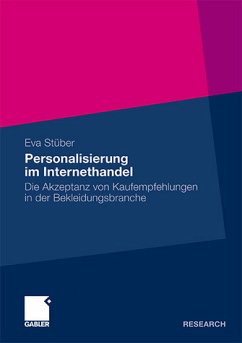 Personalisierung im Internethandel. Die Akzeptanz von Kaufempfehlungen in der Bekleidungsbranche. Personalisierung im Internethandel. Die Akzeptanz von Kaufempfehlungen in der Bekleidungsbranche.