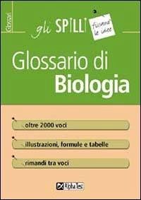 Cover Glossario di biologia
