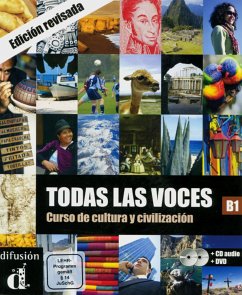 Todas las voces. Curso de cultura y civilización. Lehrbuch + Audio-CD + DVD - Chamorro, César; Martínez, Matilde; Murillo, Nuria; Sáenz, Alejandro