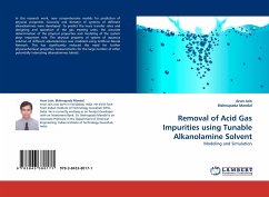 Removal of Acid Gas Impurities using Tunable Alkanolamine Solvent