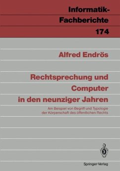 Rechtsprechung und Computer in den neunziger Jahren - Endrös, Alfred