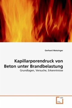 Kapillarporendruck von Beton unter Brandbelastung - Matzinger, Gerhard