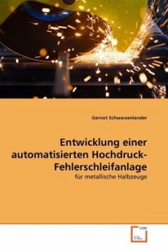 Entwicklung einer automatisierten Hochdruck-Fehlerschleifanlage - Schwarzenlander, Gernot