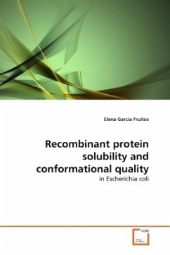Recombinant protein solubility and conformational quality Recombinant protein solubility and conformational quality
