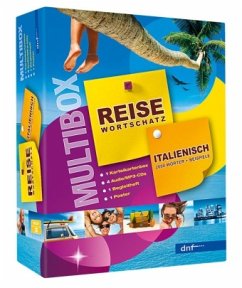 Cover Multibox Reisewortschatz Italienisch - Karteikartenbox, 4 Audio/MP3-CDs, Begleitheft u. Wortschatzposter (DIN B1)
