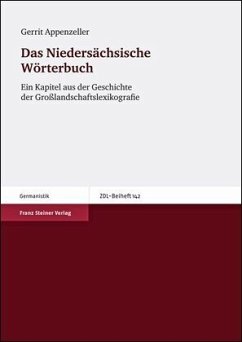 Das Niedersächsische Wörterbuch, m. CD-ROM - Appenzeller, Gerrit